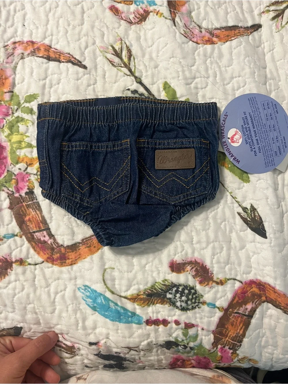 Wrangler denim diaper cover